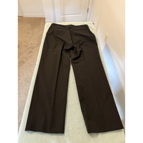 KARAKO Charcoal Pinstripe Suit 42R Wool 2pc Tailored Blazer Pants 30x31 Custom - Picture 13 of 15